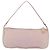 PRADA Accessory Pouch Nylon Pink Silver Auth AMZ342 Silvery - view 2