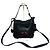 Vintage Etro 2-Wege Lederhandtasche Schwarz