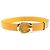 GUCCI Memorable Buckle Bicolor Leather Belt Blue Yellow - view 3