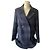 Cappotto Maje a quadri blu e nero