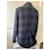 Cappotto Maje a quadri blu e nero - vista 5