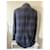 Cappotto Maje a quadri blu e nero - vista 6