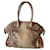 Zagliani Handtasche aus Python Beige Grau