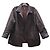 Fendi Monogram Leather Parka Jacket Brown