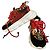 Sneakers Versace in pelle nera e rossa Nero Rosso