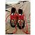Sneakers Versace in pelle nera e rossa Nero Rosso - vista 2