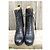 Zoccoli Acne Studios Ankle Boots Neri Pelle e Legno Nero - vista 3