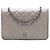 Wallet On Chain Chanel Braune CC gesteppte Lammleder Geldbörse mit durchgehender Kette Taupe