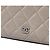 Wallet On Chain Chanel Braune CC gesteppte Lammleder Geldbörse mit durchgehender Kette Taupe - Ansicht 5