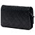 Wallet On Chain Chanel Schwarze CC gesteppte Lackleder Geldbörse mit Kette - Ansicht 2