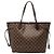 Louis Vuitton Borsa Neverfull MM Damier Ebene Marrone