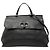 Bamboo Bolso Satchel Daily Gucci de piel de becerro negro Large con bambú