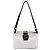 Borsa a spalla in tela Zucca bianca Fendi Bianco