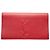 Rote große Leder-Clutch Belle de Jour von Saint Laurent