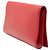Rote große Leder-Clutch Belle de Jour von Saint Laurent - Ansicht 2