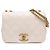 Chanel Bianco Piccolo in Pelle di Agnello Trapuntato On And On Chain Flap