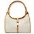 Borsa Gucci Jackie Bardot in suede bianco Bianco sporco