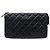 Clutch in agnello trapuntato nero CC di Chanel