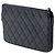 Clutch in agnello trapuntato nero CC di Chanel - vista 2