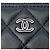 Clutch in agnello trapuntato nero CC di Chanel - vista 5