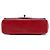 Chanel Red Mini Rectangular Classic Tricolor Lambskin Single Flap Dark red - view 3