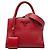 Prada Rosso Piccolo Saffiano Pelle Monocromatico Borsa a Mano con Manico Superiore