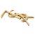 NUEVO BROCHE SAINT LAURENT 748486 CASSANDRE MONOGRAMA YSL ECORCE BROCHE - vue 3