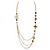 NUOVO COLLIER CHANEL SAUTOIR PIETRE MULTICOLORI LOGO CC D'oro