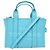 NUOVO BORSA MARC JACOBS THE SMALL TOTE BAG H009L01SP21 IN PELLE BLU CON TRACOLLA