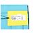 NUOVO BORSA MARC JACOBS THE SMALL TOTE BAG H009L01SP21 IN PELLE BLU CON TRACOLLA - vista 17
