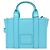NUOVO BORSA MARC JACOBS THE SMALL TOTE BAG H009L01SP21 IN PELLE BLU CON TRACOLLA - vista 2