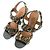 Autre Marque Sandali in pelle di vitello leopardati Michel Vivien Marrone