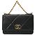 Cartera de cadena acolchada Chanel 19 Negro - vista 2