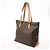 Borsa tote Cabas Mezzo in monogramma marrone Louis Vuitton - vista 3
