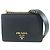 Mini borsa a spalla in pelle Saffiano Prada Nero