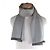 Hermès Hermes Gray Silk Angora Reversible Stole Brown - view 2