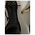 Gucci Sandali con tacco in camoscio nero con catena dorata - vista 4