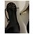 Gucci Sandali con tacco in camoscio nero con catena dorata - vista 5