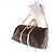 Borsa Boston Keepall Bandoulière 55 Louis Vuitton Marrone - vista 7