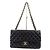 Borsa a Spalla Chanel A01112 Matelassé 25 in Pelle di Agnello Nero