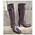 Botas Vic Matié Morado Oscuro Cuero - vista 2