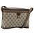 Borsa Sherry Line GG Supreme Web di GUCCI in PVC beige e oro 904 02 069 Auth LNZ716 D'oro