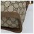 Borsa Sherry Line GG Supreme Web di GUCCI in PVC beige e oro 904 02 069 Auth LNZ716 D'oro - vista 8