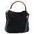 Borsa a mano in suede GUCCI Bamboo 2way Nero Oro 001 2404 1638 Auth 173894 D'oro