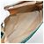 Céline CELINE C Macadam Canvas Handtasche aus Wildleder in Türkisblau Silber Authentisch BAZ446 - Ansicht 10