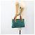 Céline CELINE C Macadam Canvas Handtasche aus Wildleder in Türkisblau Silber Authentisch BAZ446 - Ansicht 23