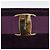 Borsa a Spalla Vala in Pelle Scamosciata Viola e Oro Auth AMZ434 di Salvatore Ferragamo D'oro Porpora - vista 14