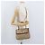 Céline Borsa a mano circolare in tela Macadam CELINE PVC 2 in 1 Beige Oro Auth AMZ333A D'oro - vista 29