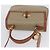 Céline Borsa a mano circolare in tela Macadam CELINE PVC 2 in 1 Beige Oro Auth AMZ333A D'oro - vista 6