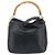 Borsa a mano in pelle Gucci Bamboo 2 in 1 Nero Oro 001 1638 Auth BSZ349 - vista 13